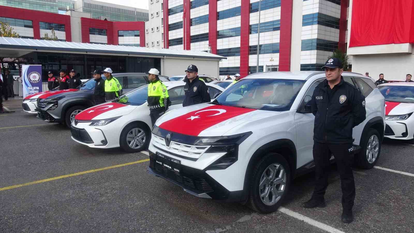 MALATYA'DA EMNİYET TEŞKİLATI’NIN ARAÇ FİLOSU GÜÇLENDİRİLDİ