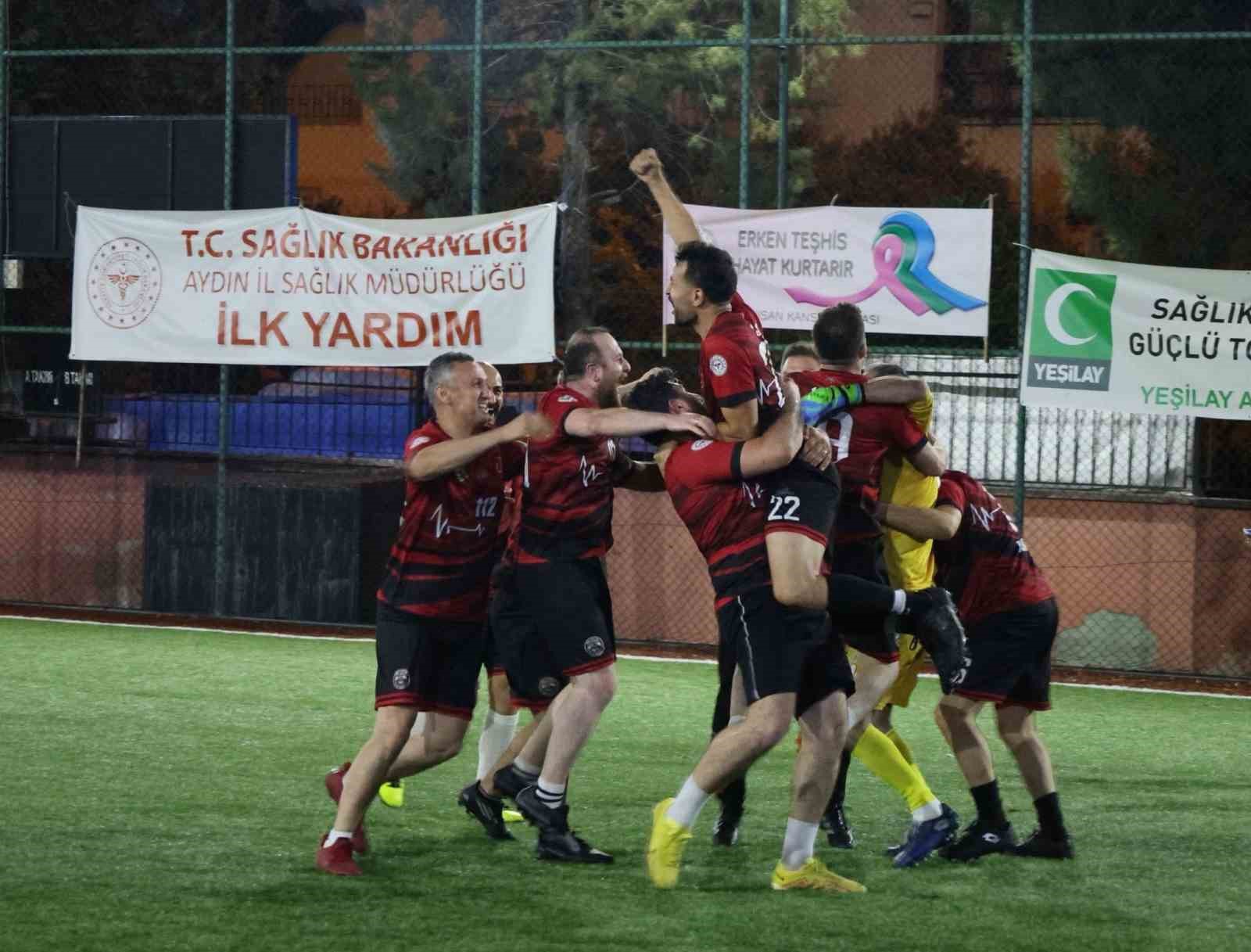 Aydın’da sağlık çalışanlarının futbol heyecanı sona erdi