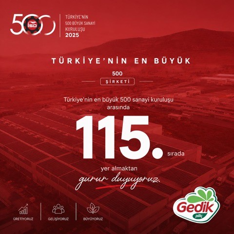 Gedik Piliç devler liginde 115. sırada yer aldı