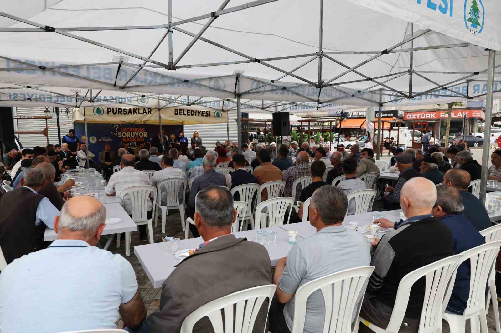 Pursaklar Belediye Başkanı Çetin vatandaşlarla bir araya geldi