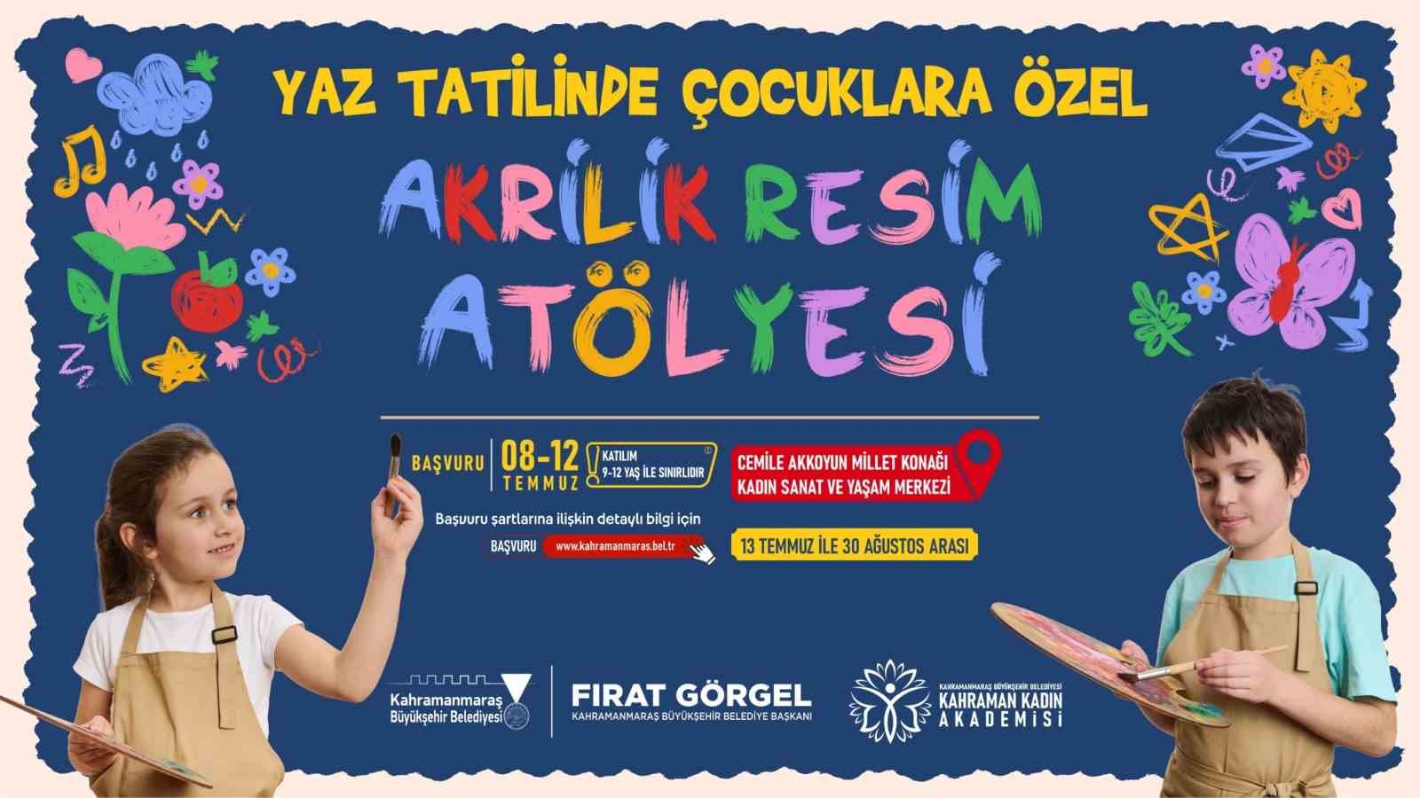 Büyükşehir'den çocuklara yaz tatilinde sanat desteği