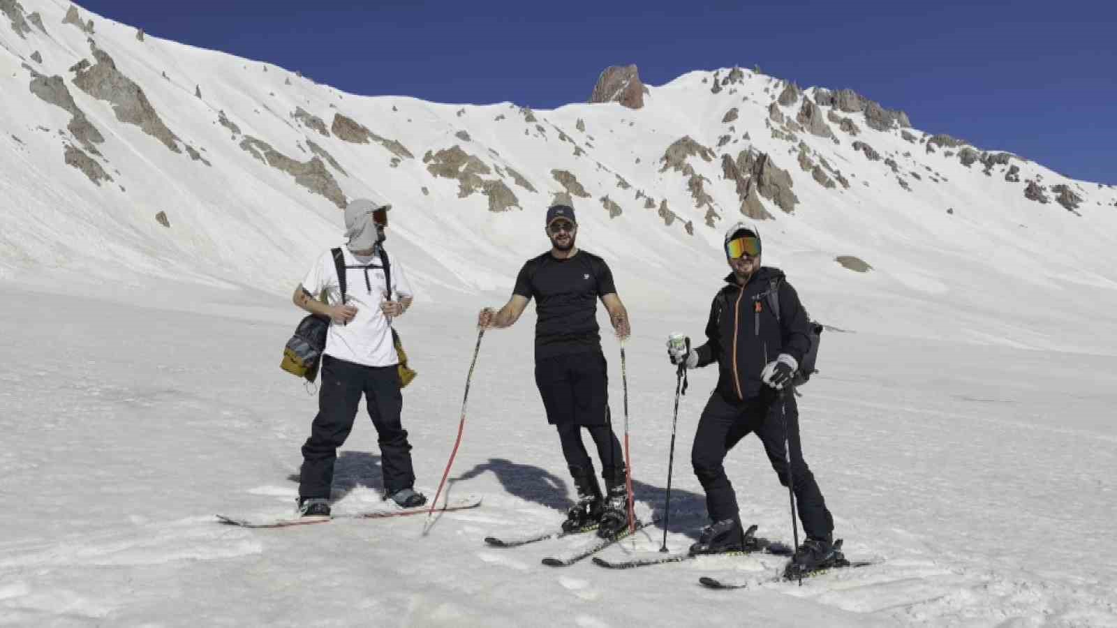 Haziran sonunda Erciyes’te kayak keyfi