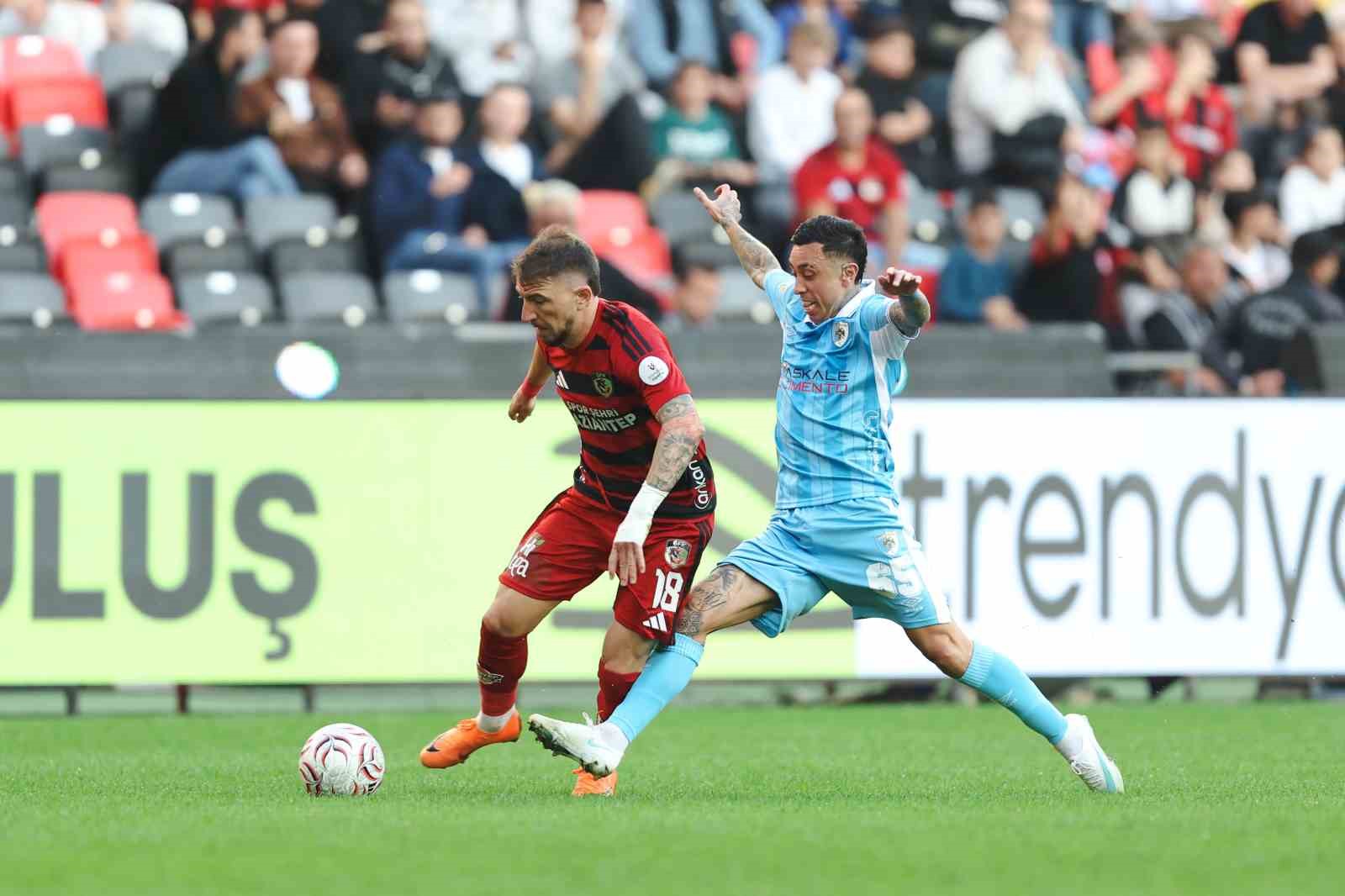 Trendyol Süper Lig: Gaziantep FK: 0 - Erzurumspor FK: 0 (İlk yarı)