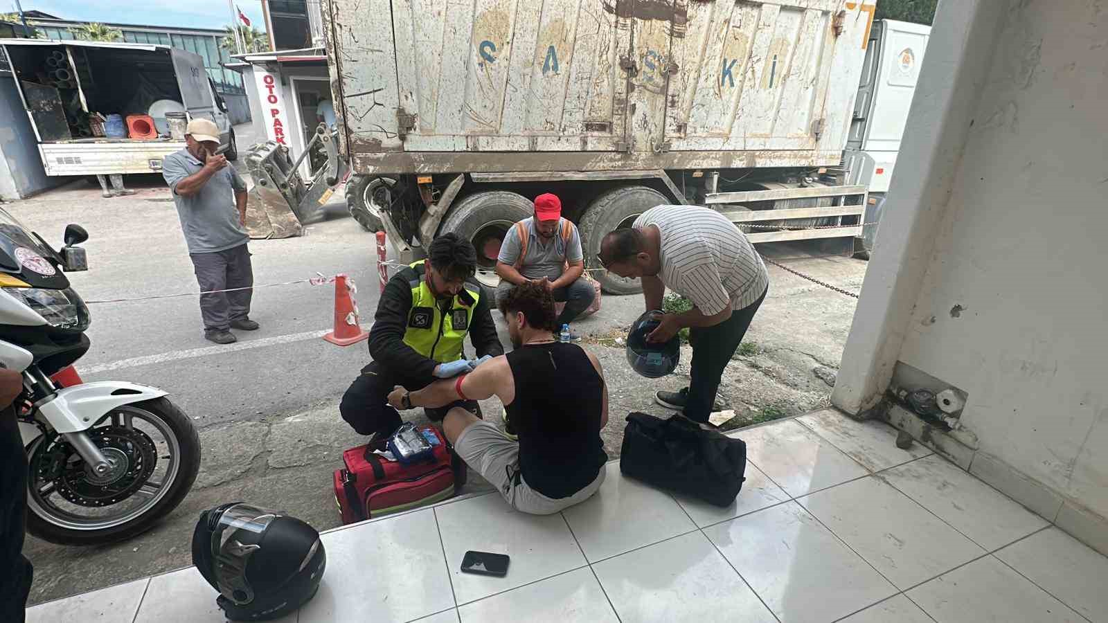 Samsun'da motosiklet kazası: 1 yaralı