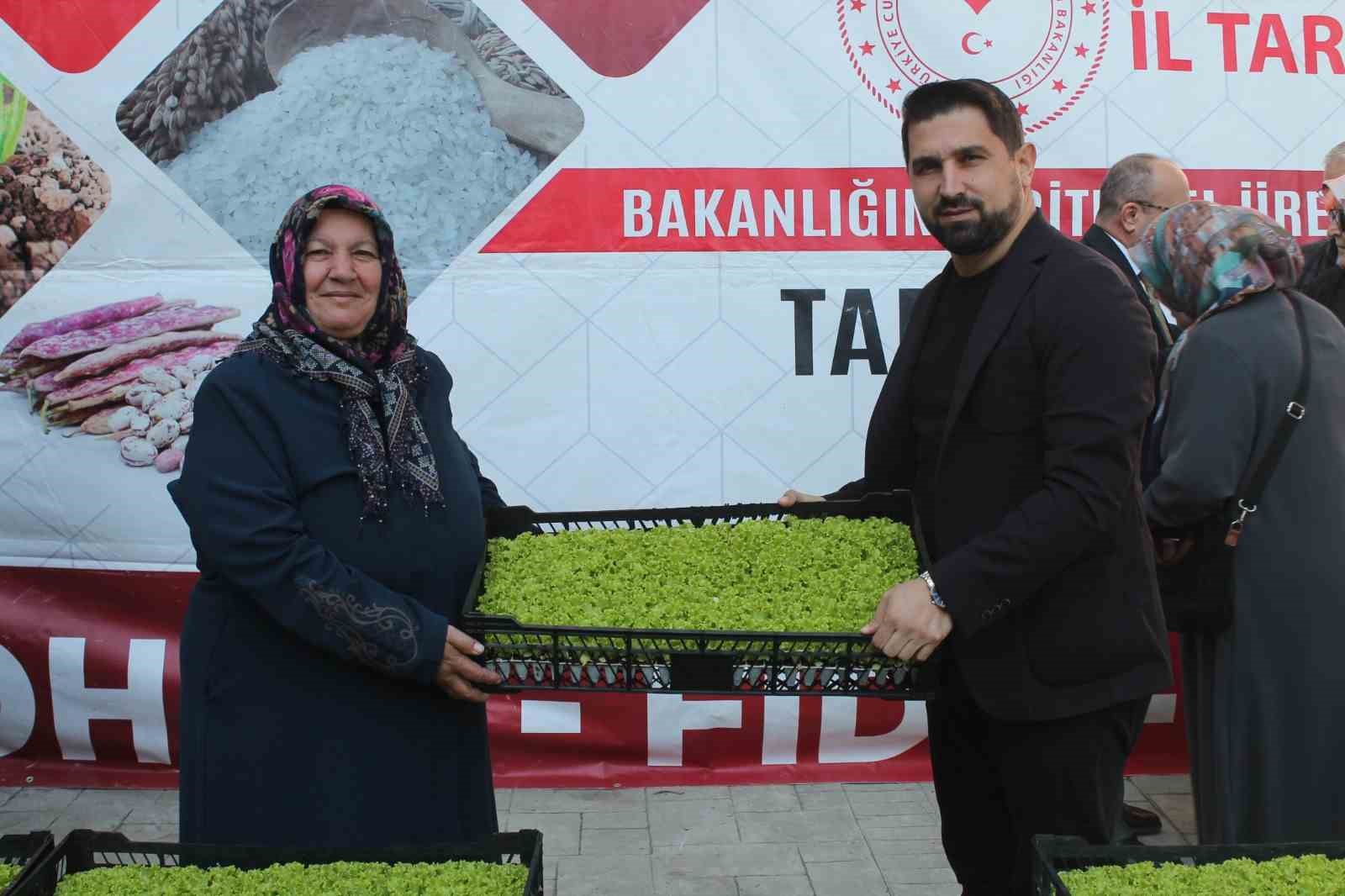 Düzce’de çiftçilere 2,6 milyon TL’lik fide ve tohum desteği