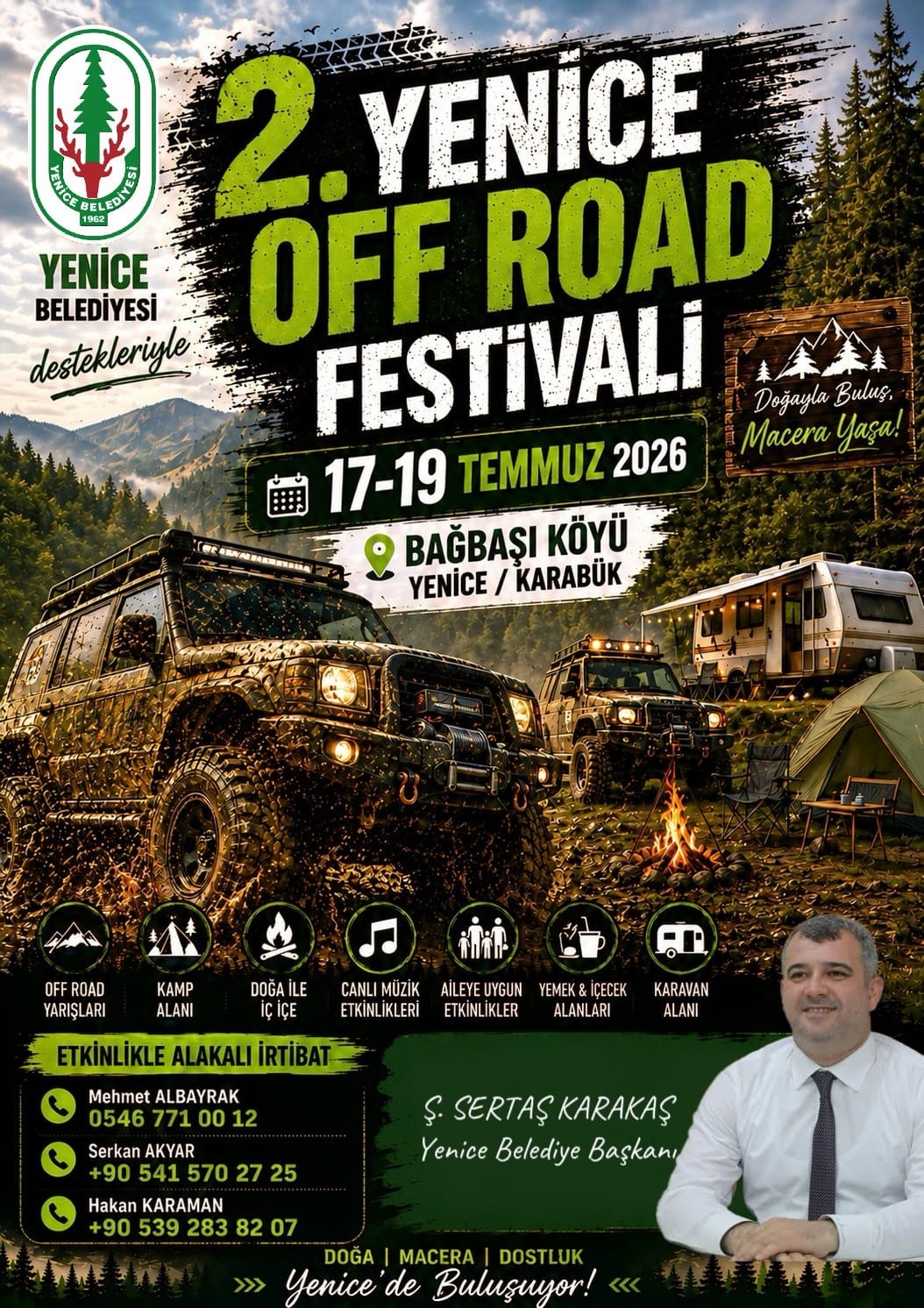 Yenice'de 2. Off-Road Festivali için geri sayım başladı