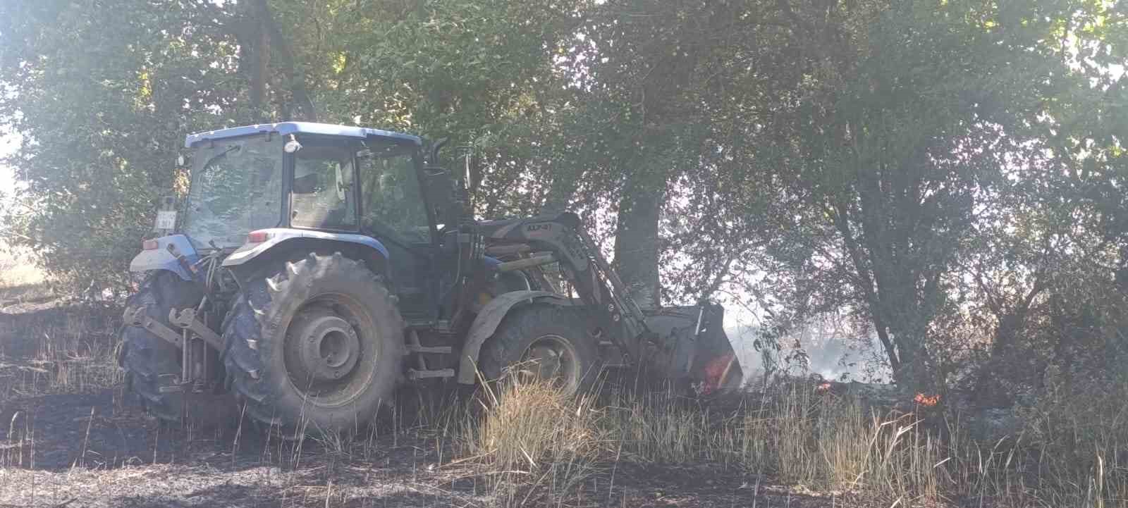 Çan’da tarla yangınında 2 ekili alan kül oldu