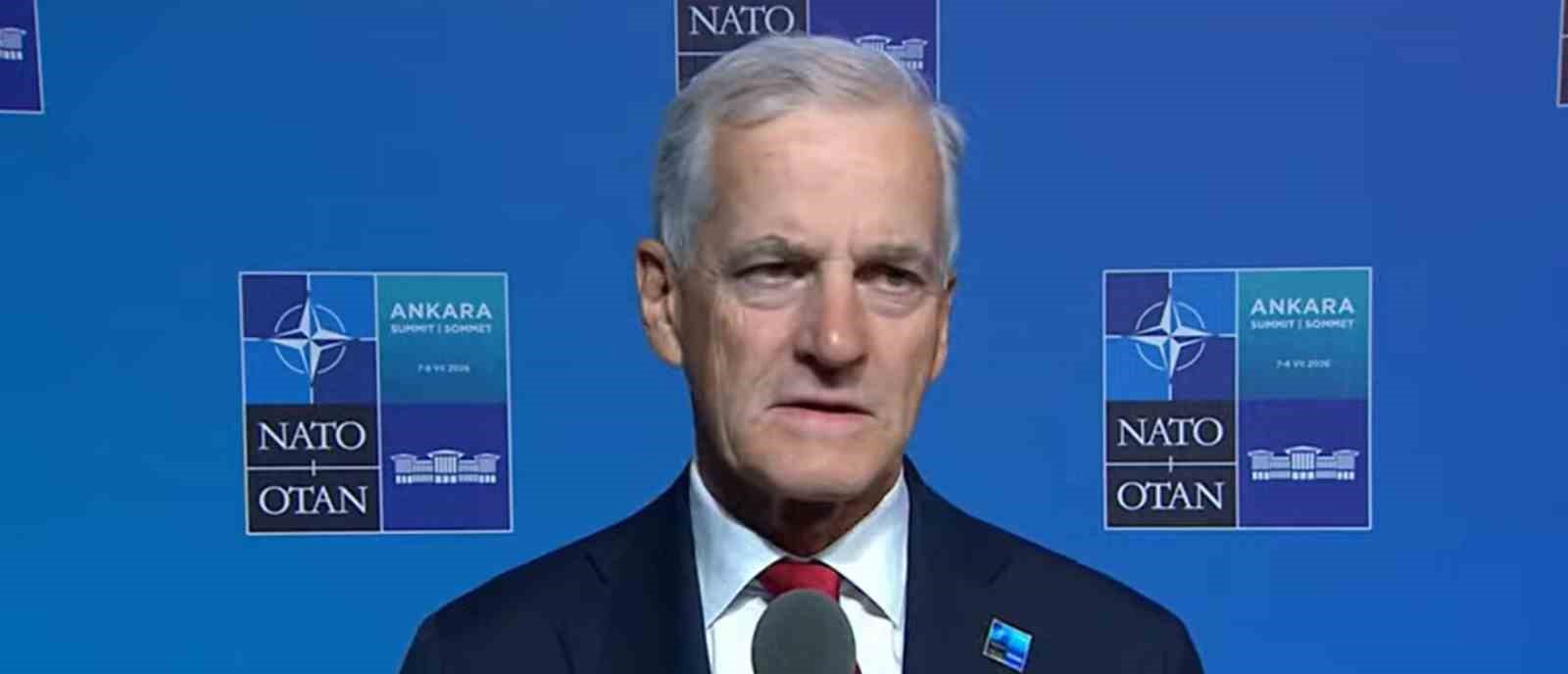 Norveç Başbakanı Store: 'Norveç olarak NATO Zirvesi'ne katılmaktan memnuniyet duyuyoruz'