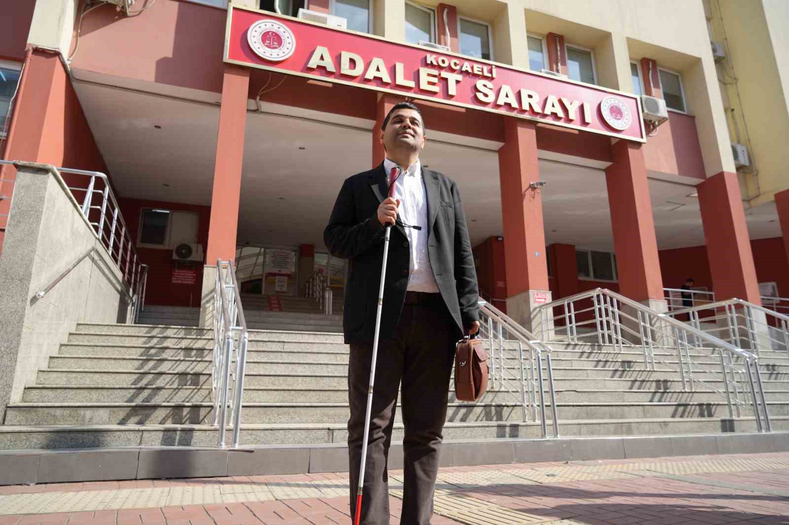 Görme engelli avukat Kocaeli Barosu başkanlığına aday oldu