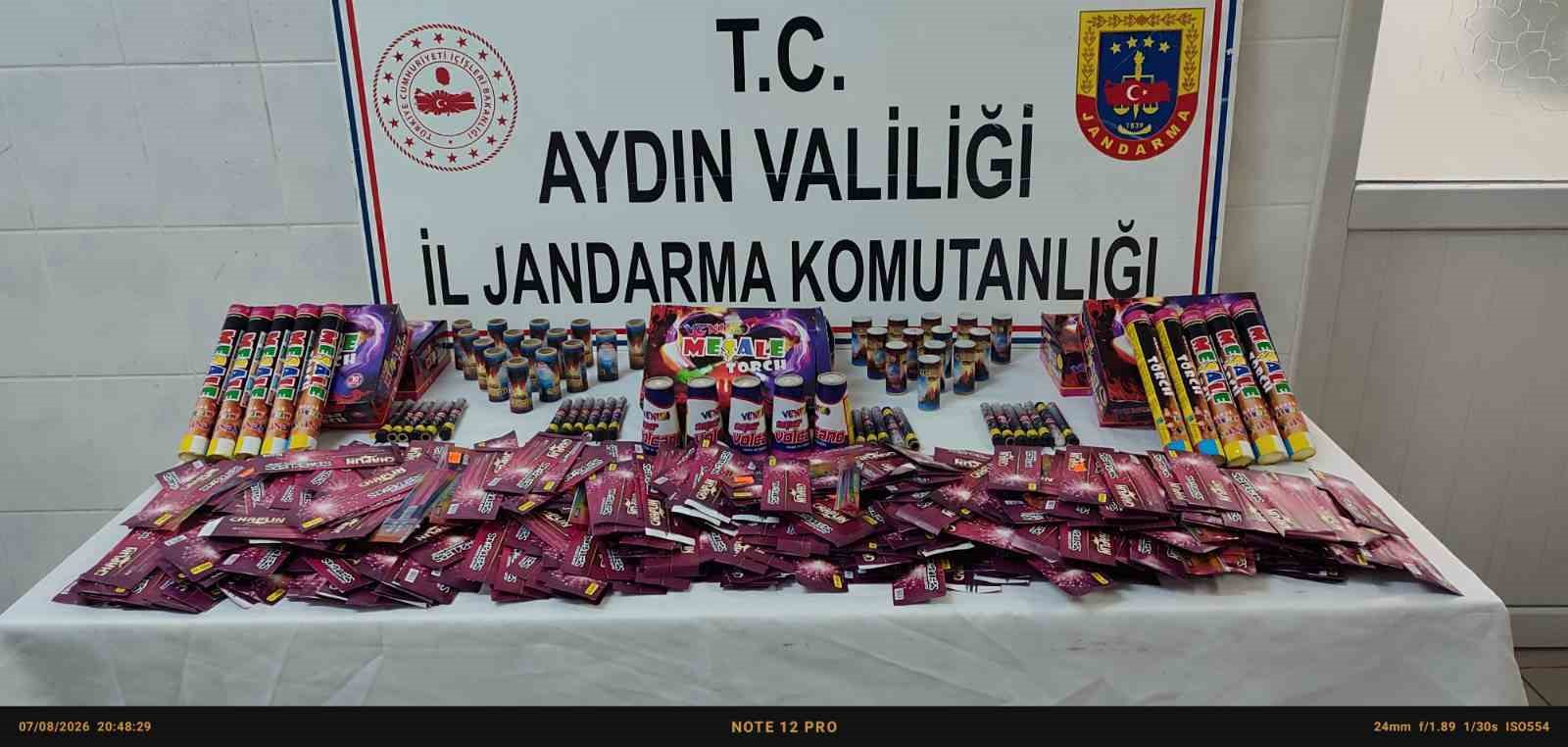 Didim’de işletmede 4 bin 630 adet yanıcı ve yakıcı madde ele geçirildi