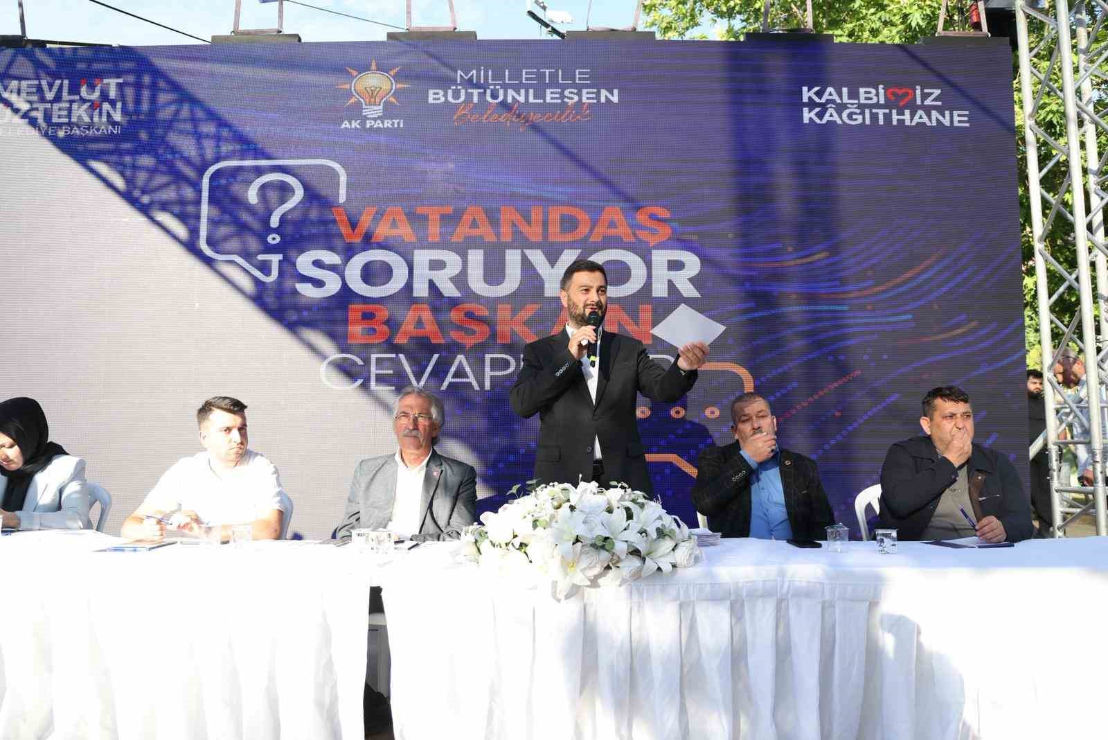 Kağıthane’de vatandaş sordu, Başkan Öztekin cevapladı