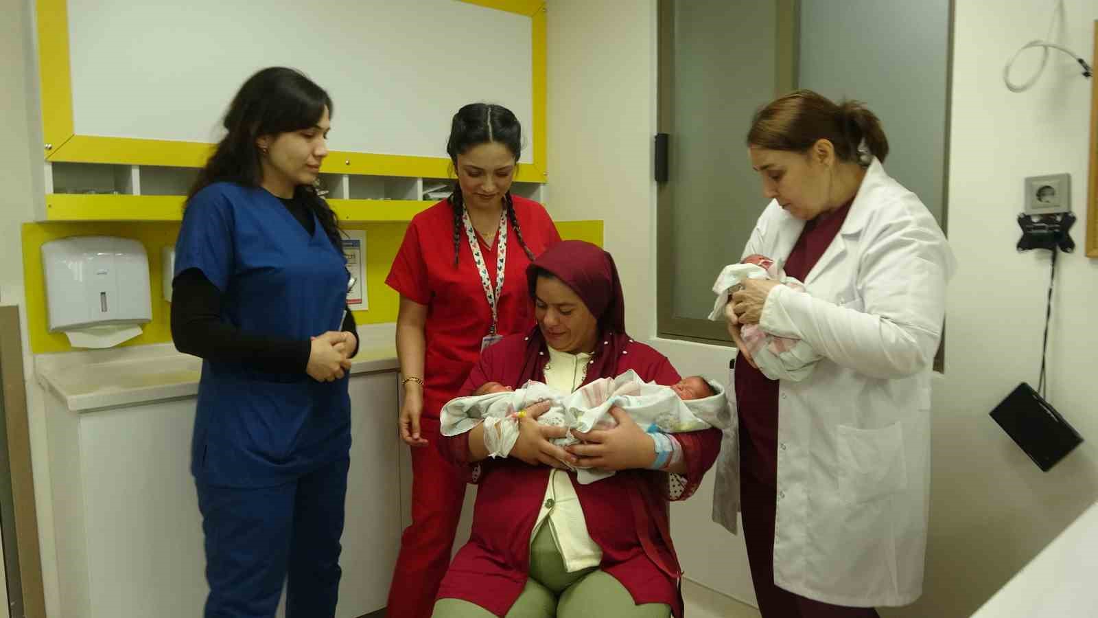 10 yıllık hasret üçüz bebek sevinciyle taçlandı