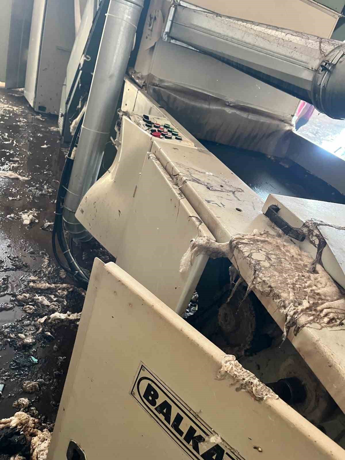 Kahramanmaraş’ta fabrika yangını korkuttu
