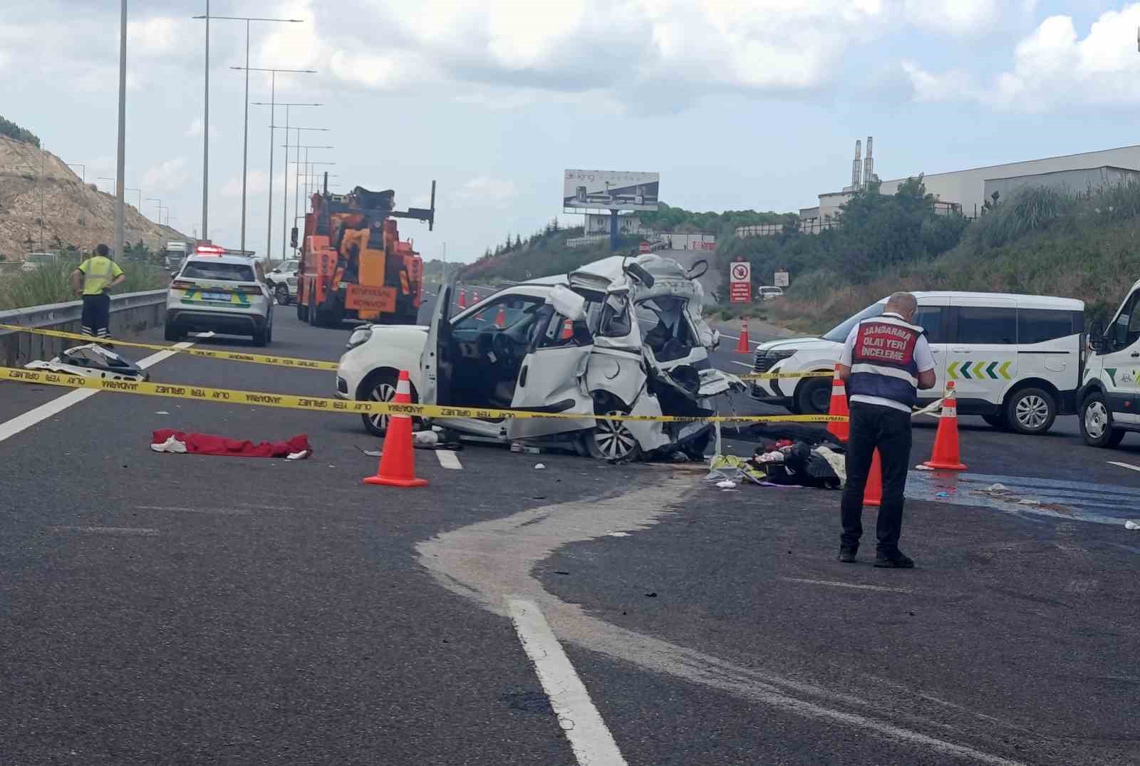 Kuzey Marmara Otoyolu’nda feci kaza: 2 ölü, 6 yaralı
