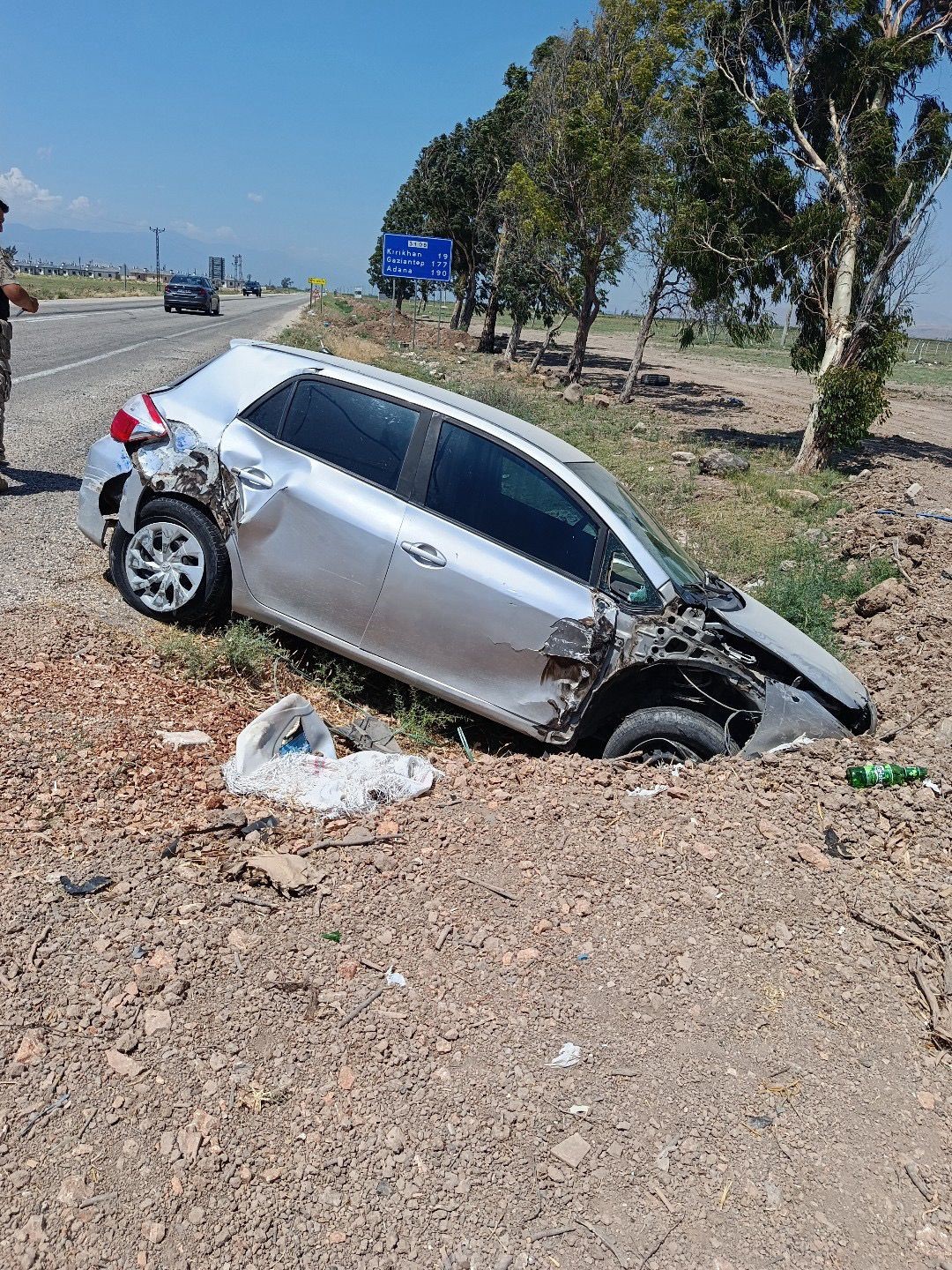 Kumlu'da trafik kazası: 1 yaralı