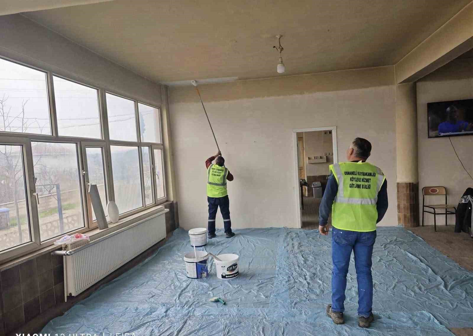 Bilecik'te köy konaklarına bakım ve onarım yapıldı