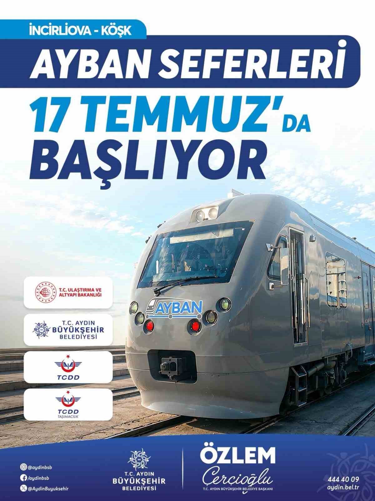 AYBAN, 17 Temmuz'da ilk seferine çıkıyor