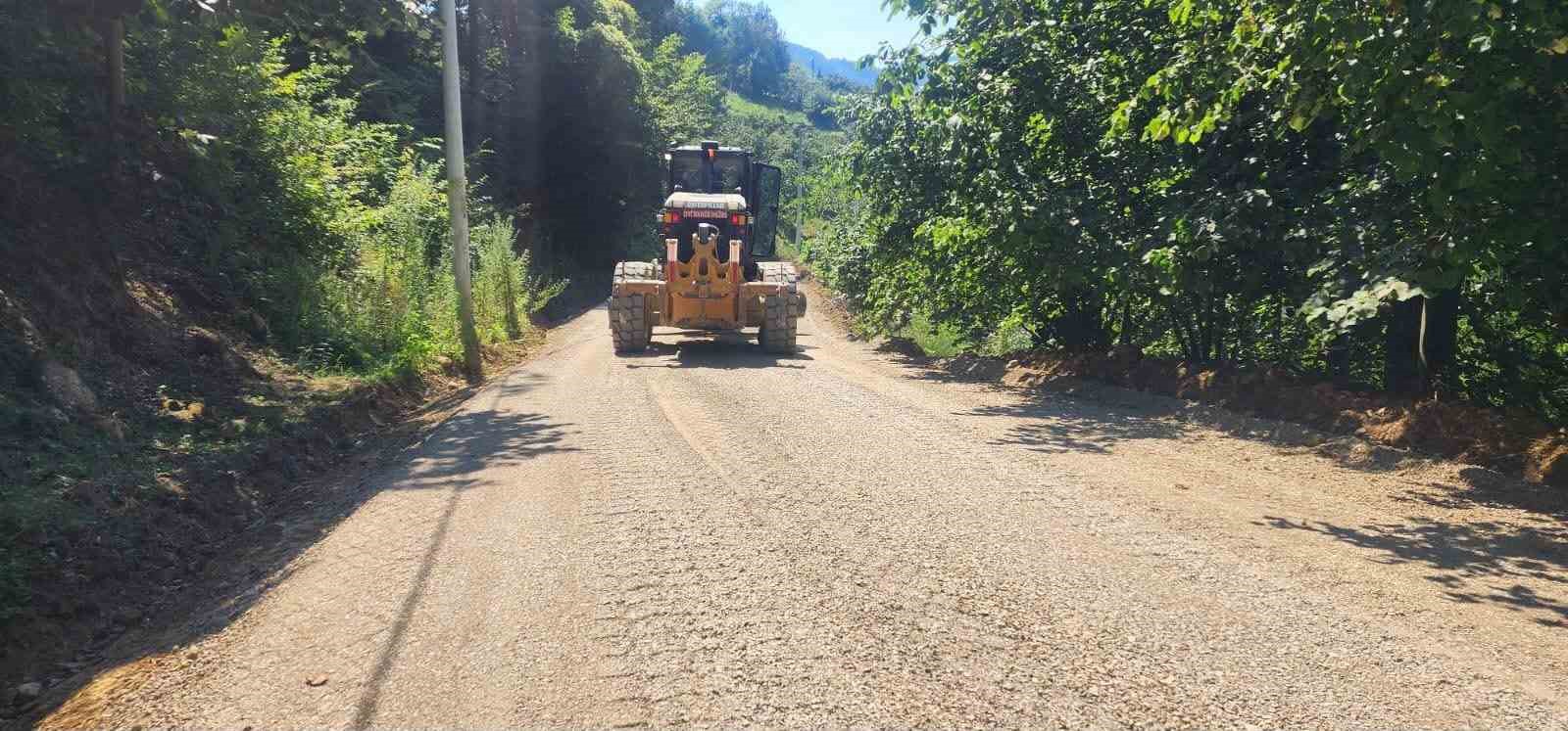 Düzce’de köylerde alt yapı çalışmaları sürüyor