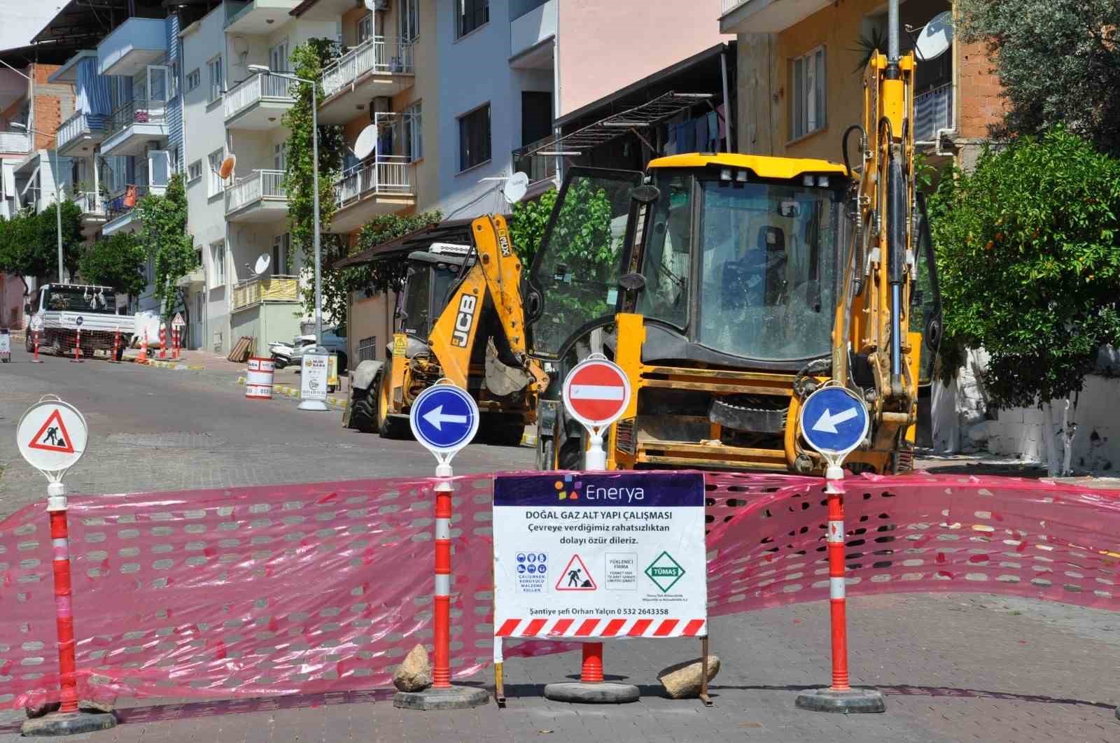 Bozdoğan'da doğalgaz için ilk kazma vuruldu
