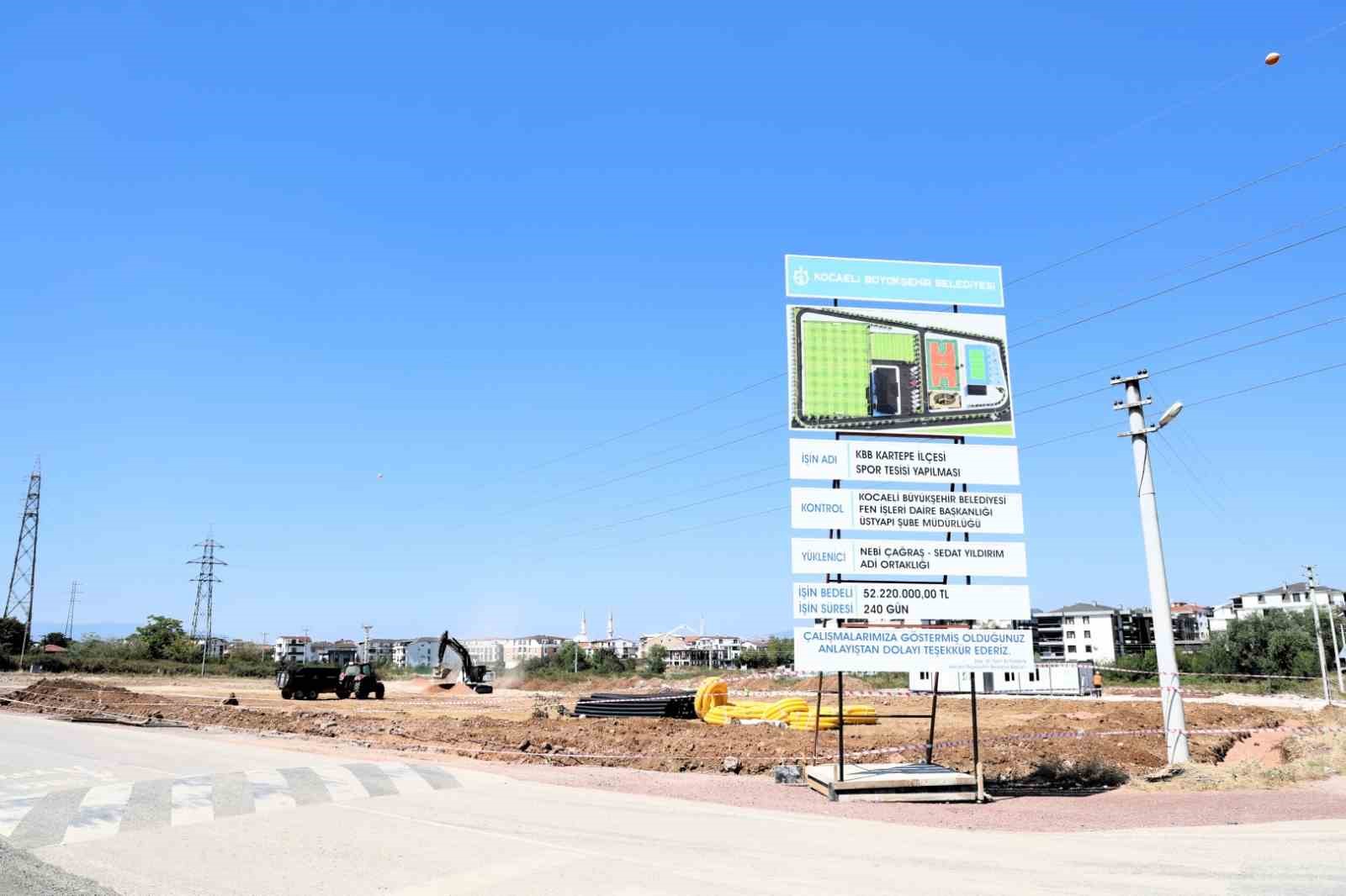 Kartepe'ye modern spor kompleksi inşa ediliyor