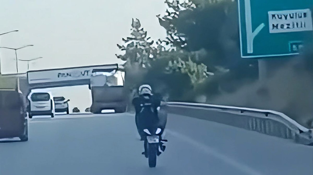 Mersin'de tek teker şov pahalıya patladı: 46 bin TL ceza kesildi