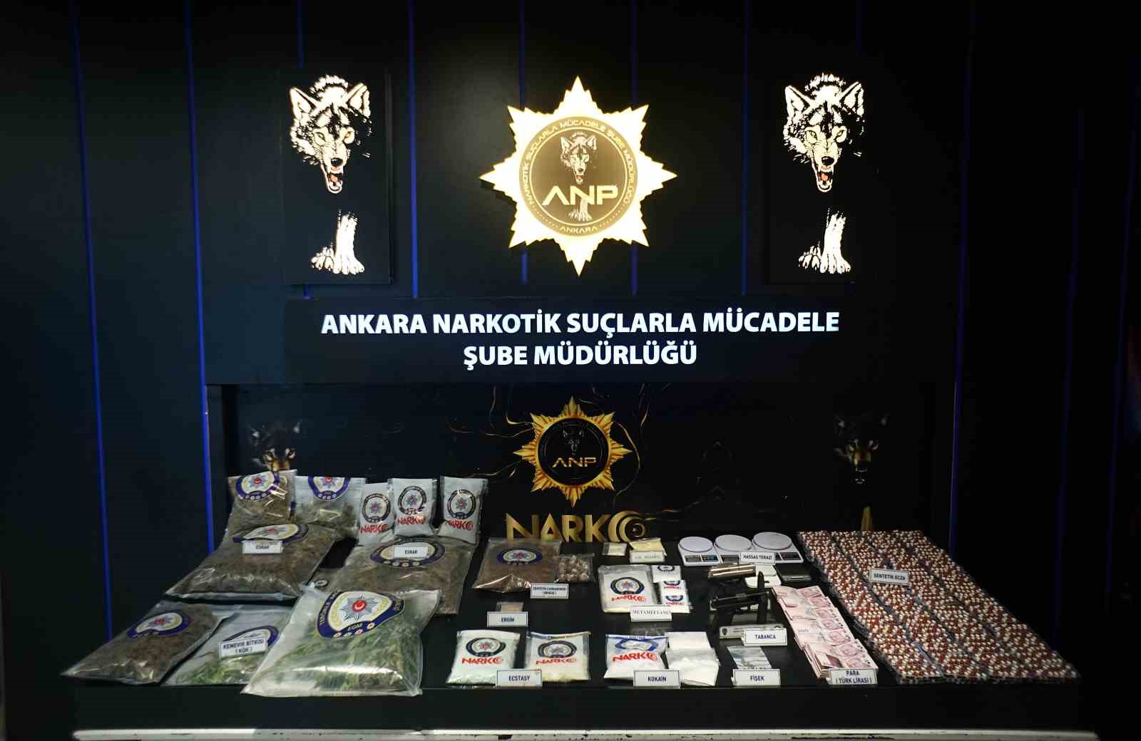 Ankara’da uyuşturucu operasyonlarında 95 şüpheli gözaltına alındı