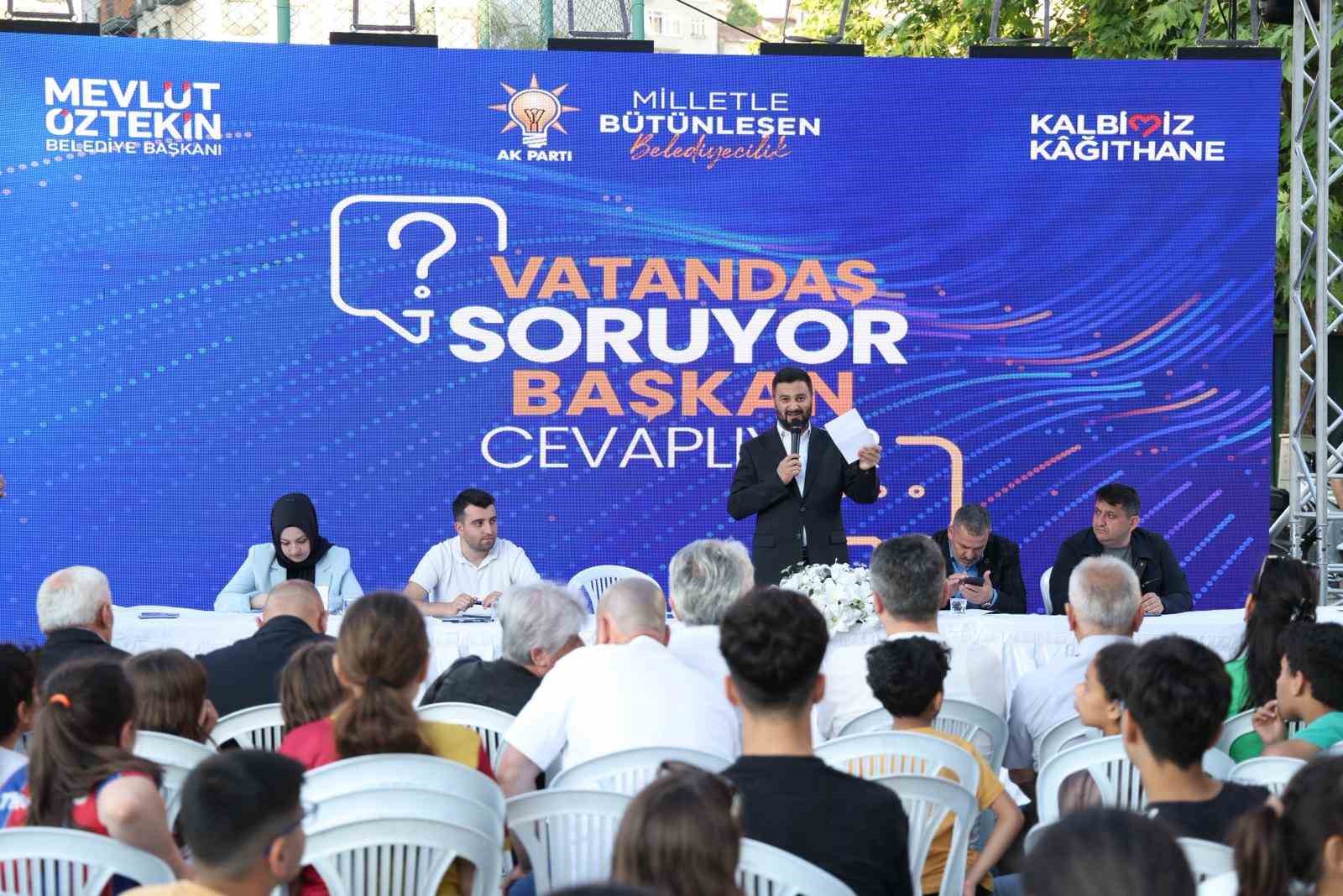 Kağıthane’de vatandaş sordu, Başkan Öztekin cevapladı